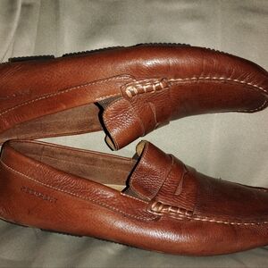 Brown Rockport Leather Driving Loafers Size 10 &1/2